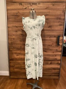 Mint Green Batik Print Cotton Dress, Trued & Tru Girks 12/14 Or Ladies S - Picture 1 of 4