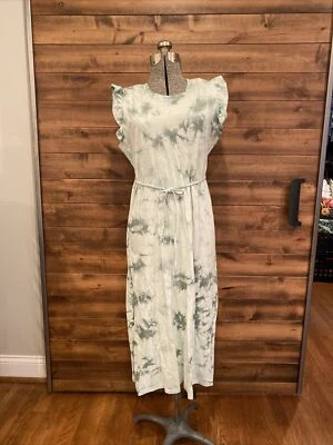 Mint Green Batik Print Cotton Dress, Trued & Tru Girks 12/14 Or Ladies S - Image 1 of 4