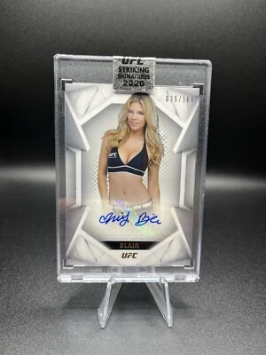 2020 Topps UFC Striking Signatures - Octagon Girl AU #STS-CBL Chrissy Blair /166 - Image 1 of 2