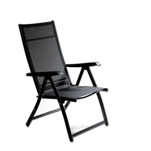 Reclining Folding Patio Garden Camping Chair Heavy Duty 7 Angles Indoor Outdoor - Picture 1 of 5