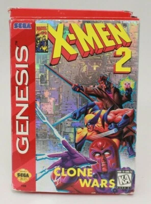X-Men 2: Clone Wars (Sega Genesis) Cardboard Box In Box No Manual - Image 1 of 4