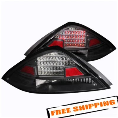 ANZO 321029 Black LED Tail Lights for 03-05 Honda Accord 2-Door Foto 1 de 4