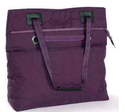 Nuevo con etiquetas Bolso Versátil Thirty-One Vary You en Lunares Acolchados Ciruela Foto 1 de 4