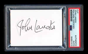 JOHN LANDIS SIGNED MINT CUT PSA/DNA AUTO BLUES BROTHERS ANIMAL HOUSE THRILLER - Picture 1 of 1