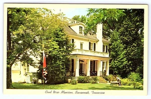 Civil War Cherry Mansion Savannah Tennessee tn postcard B278 - Picture 1 of 2