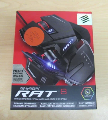 MAD CATZ R.A.T. RAT 8 12000 DPI Optical Sensor Gaming Maus Kameleon schwarz - Bild 1 von 4