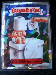 SPENCER DISPENSER 2022 Chrome Garbage Pail Kids Series 5 Atomic Refract. 171b - Picture 1 of 2