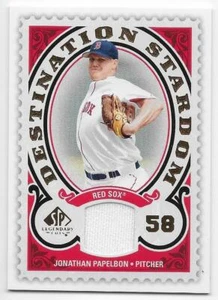2009 SP LEGENDARY CUTS DESTINATION STARDOM JERSEY Jonathan Papelbon #DSMJP - Picture 1 of 1