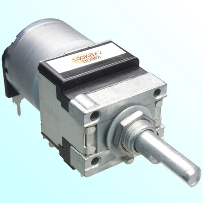 ALPS 100K ohm Potentiometer motorised RK16812MG dual Pot 3B taper pot volumn - Image 1 of 4