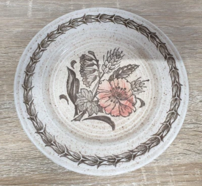 Churchill Stonecast Homespun Poppy Plate 7.3 in - Image 1 of 4