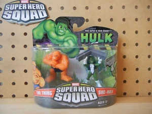 Marvel Super Hero Squad VERY RARE Sealed Wave 2: THING & SHE-HULK fantastic four - Picture 1 of 4