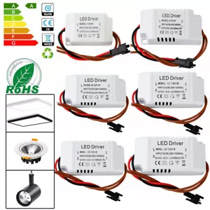 LED Driver Transformer 3W 4-7W 8-12W 18W-25W-36W 300mA Power Supply DC 12V-135V - Picture 1 of 16