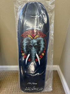 RARE SIGNED Mike Vallely Elephant Powell Peralta Navy Blue Skateboard Deck - Picture 1 of 3