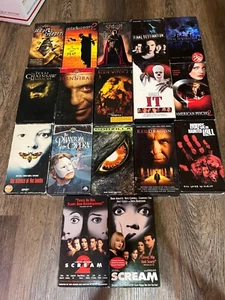 vhs lot of 17 mostly horror - Picture 1 of 1