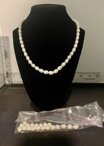 Fresh Water Cultured Baroque Pearl Necklace 20 INCHES - Picture 1 of 4