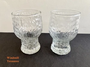 2 VINTAGE RAVENHEAD SIESTA BEER GLASSES BARK EFFECT 1/2 PINT- GREAT CONDITION - Picture 1 of 6