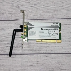 D-Link BWA552NA A1 DWA-552 Extreme-N Wireless PCI Adapter 1 Antenna - Picture 1 of 2