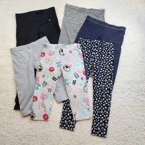 6pc LOT Girls Leggings Sz Small 6/6X Stretch Comfort Casual Everyday - Picture 1 of 8