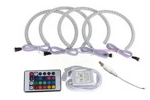 16-color flashing remote control RGB multi-color LED angel eye light ring kit - Picture 1 of 1