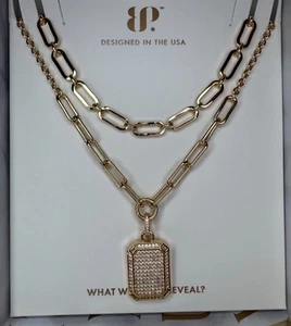 Bomb Party Luxe Layer NK15260 "She Makes An Outfit Shine" CZ on Gold - Picture 1 of 3