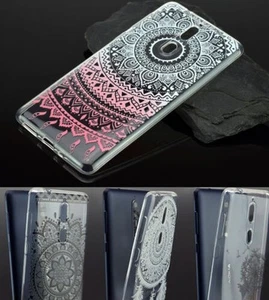 Nokia 8 Custodia In Silicone Cover Protettiva Bumper Con Design Tattoo - Foto 1 di 8