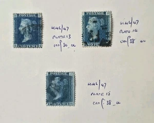GB QUEEN VICTORIA SG 45/47 2D VALUES PL'S 13,14,15 USED - Picture 1 of 1