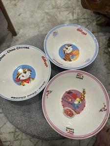 3 Vintage Kellogg's Cereal Bowls 2006 Choo-Choo +2 more read - Picture 1 of 7