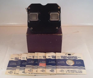 Sawyers View Master mit 8 Scheiben 50/60er Jahre mit Karton-Unterteil #2715 - Bild 1 von 6