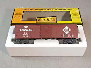 MTH Railking O/O27 55205 Erie Lackawanna Boxcar 30-7428 in scatola originale ~ TS - Foto 1 di 12