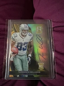 TERRANCE WILLIAMS 2013 SPECTRA ROOKIE ON CARD AUTO RC #D 05/10 - Picture 1 of 3