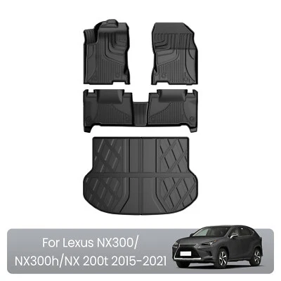 Car For 2015-2021 Lexus NX200t/NX300/NX300h TPE All Weather Floor Mats&Cargo Mat Foto 1 de 4