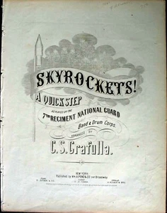 NOTEN.- SKYROCKETS QUICK STEP - &th Regiment - 1860 - Bild 1 von 1