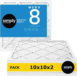 Simply Filters 10x10x2 MERV 8, MPR 600, AC Furnace HVAC Air Filter - Picture 1 of 80
