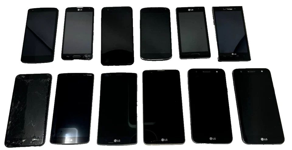 Lote 12 Smartphone LG M327 VS930 Nexus D820 E960 L70 Rebel 4 G3 G4 L7 Venta al por mayor Foto 1 de 4