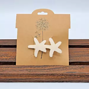 Glittery White Starfish Hair Clip - Picture 1 of 7