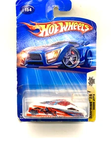 Hot Wheels Scrapheads 2/5 (2004) White Shadow Jet II Toy Car #154 - Picture 1 of 7