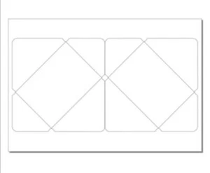 Printable Envelope (5" x 7"), 2-UP, Die-Cut 13"x19" White 80lb Futura - 100 Shts - Picture 1 of 1