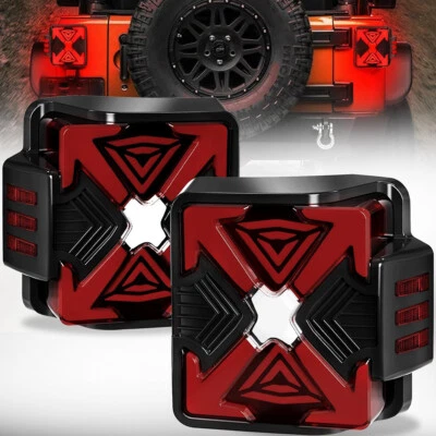 Luzes traseiras de LED para freio Jeep Wrangler JK JKU Sport/Sahara/Rubicon 2007-2018 - Imagem 1 de 4