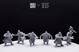 Metal Guard Dwarf Davale Games 3D Printed With High Quality Resin - Bild 1 von 14