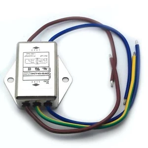 US Stock Lead Wire Power EMI Noise Filter 10A 115/220V 50/60Hz - Picture 1 of 6