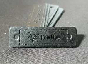 *** DIY Nähen * PU Label Handmade * Tag Etiketten PU Leder Kleidung Taschen*#21X - Bild 1 von 2