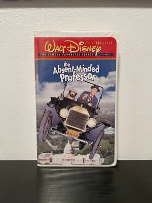 The Absent Minded Professor VHS Disney Original Flubber Movie Clamshell 1961 Foto 1 de 4