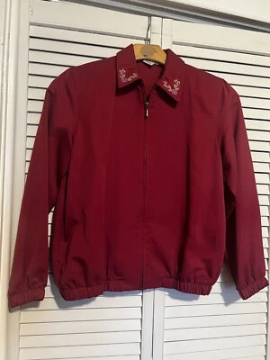 Chaqueta BLAZER ALFRED DUNNER MUJER Talla 6 Petite 6P Cremallera Completa Rosa Foto 1 de 4