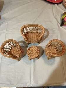 Barbie Möbel Korb Set 4 Teile Vintage Top Zustand Bilder anschauen - Bild 1 von 6