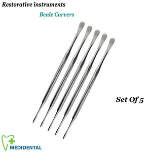 Juego de 5 - Instrumentos dentales restauradores talladores de pacas herramientas de depilación y escultura - Imagen 1 de 4