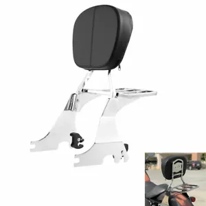 21" Tall Detachable Sissy Bar Backrest Luggage Rack Fit For Harley Sportster XL - Bild 1 von 6