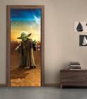 Yoda Star Wars DOOR WRAP Decal Wall Sticker DIY Home Decor D194