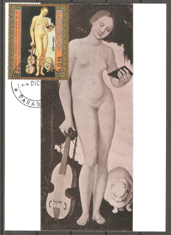 Paraguay 1970 MAXIMUM CARD WOMAN PAINTING by Hans Baldung Grien - Image 1 of 1