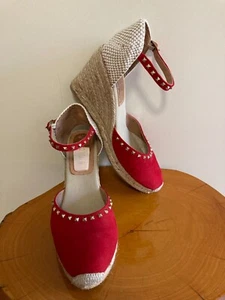 Conchisa Spain Wedge Espadrille closed toe Sandal EU40-AU-US-8-UK6 - Picture 1 of 13