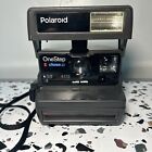 Vintage Polaroid One Step Close Up 600 Film Instant Camera with Strap. Untested